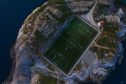 The Furthest Football Field by Bingo Z - Football Poster - egoamo.co.za