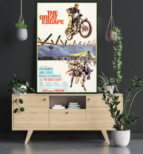 The Great Escape Movie Poster Room Mockup