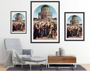 The Marriage of the Virgin (1504) - room mockup - egoamo posters
