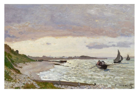 The Seashore at Sainte-Adresse (1864) - egoamo posters