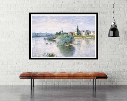 The Seine at Lavacourt (1880) - room mockup - egoamo posters