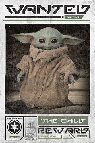 Star Wars: The Mandalorian - Wanted the Child Poster - egoamo.co.za