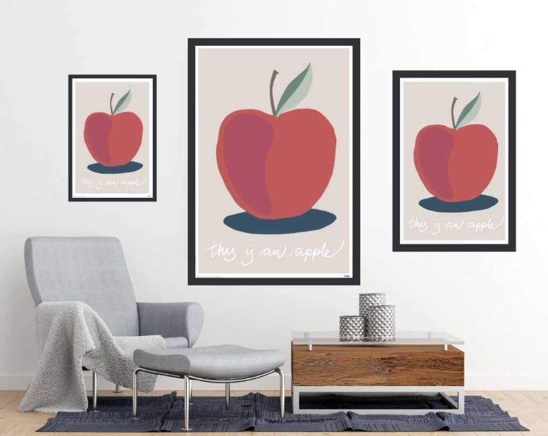 This is an Apple - Art Poster - egoamo.co.za