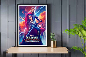 Thor Love and Thunder Movie Poster room mockups
