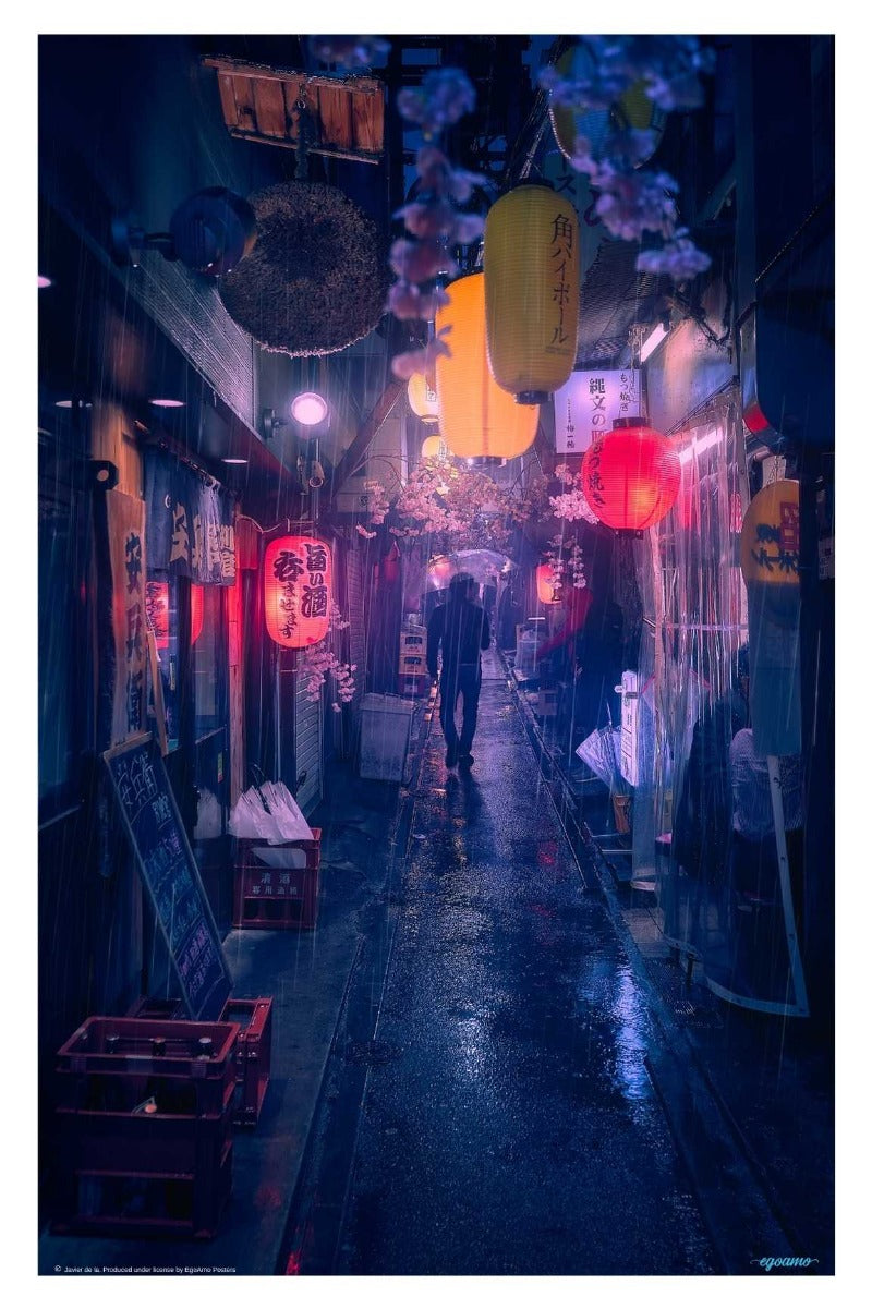 Tokyo Blue Rain - egoamo posters