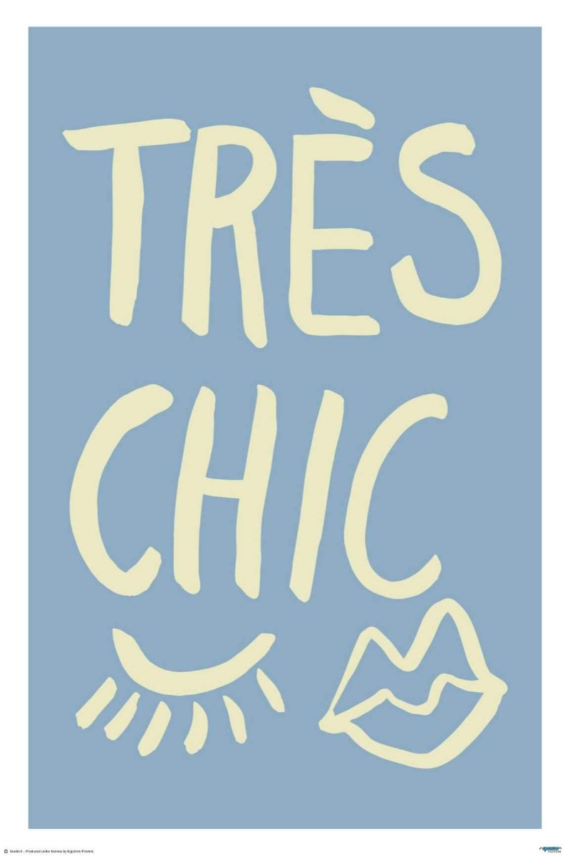 TrAus Chic Blue - Art Poster - egoamo.co.za