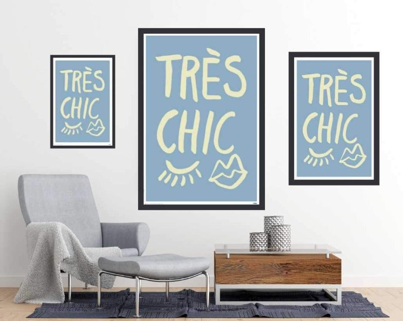 TrAus Chic Blue - Art Poster - egoamo.co.za