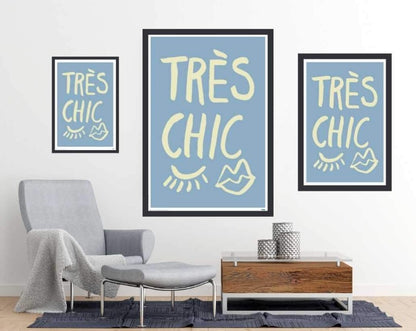 TrAus Chic Blue - Art Poster - egoamo.co.za