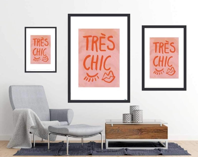 TrAus Chic Pink Frame - Art Poster - egoamo.co.za