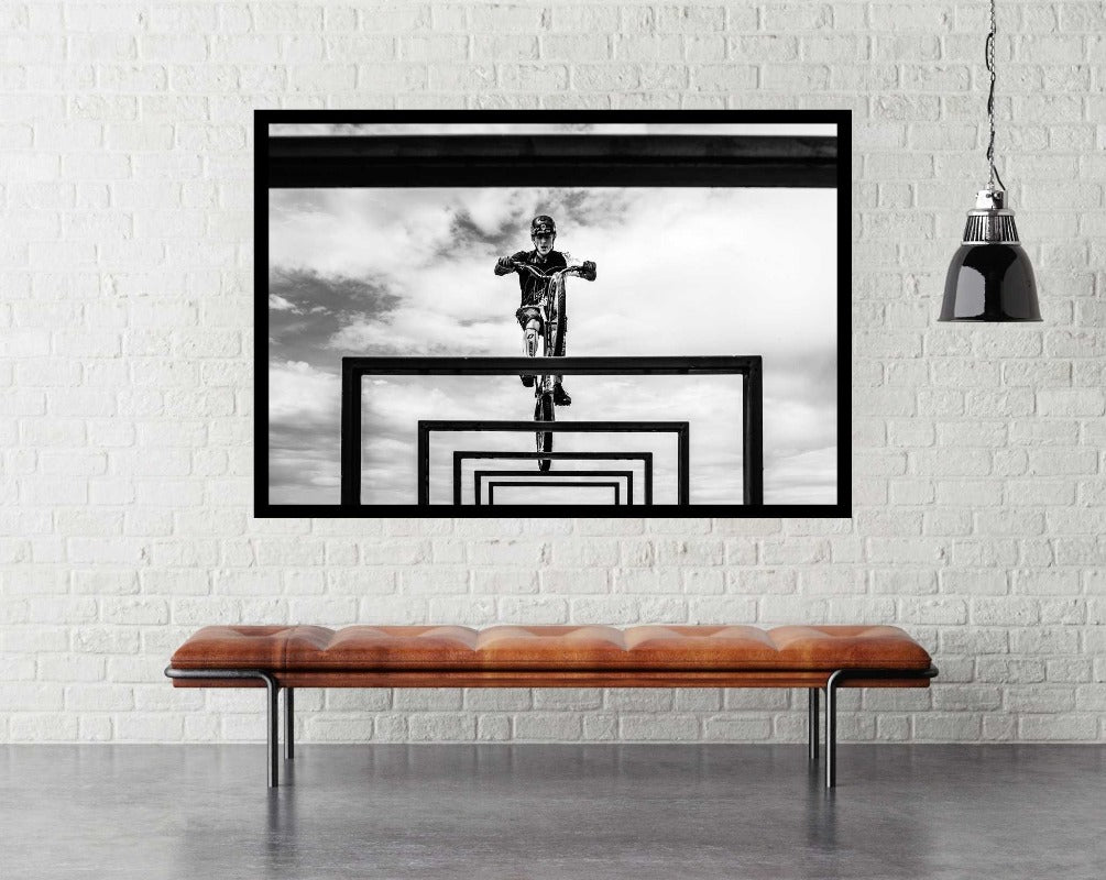 Trial Biker - room mockup - egoamo posters