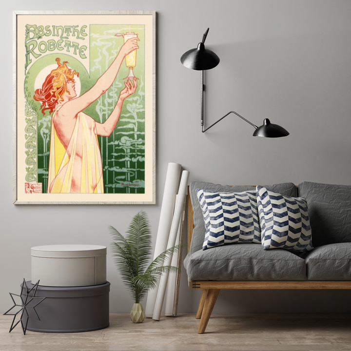 “Absinthe Robette” by Henri Privat-Livemont - Art Nouveau Poster - egoamo.co.za