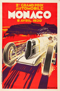Vintage Monaco Grand Prix Poster - egoamo.co.za