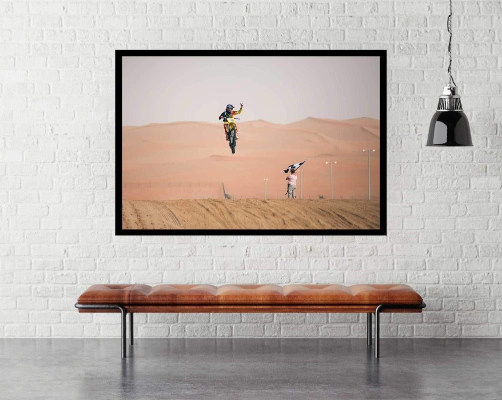 Victor by Rami Al Adwan - MotoX Sport Poster - egoamo.co.za