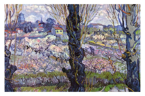 View of Arles, Flowering Orchards - egoamo posters