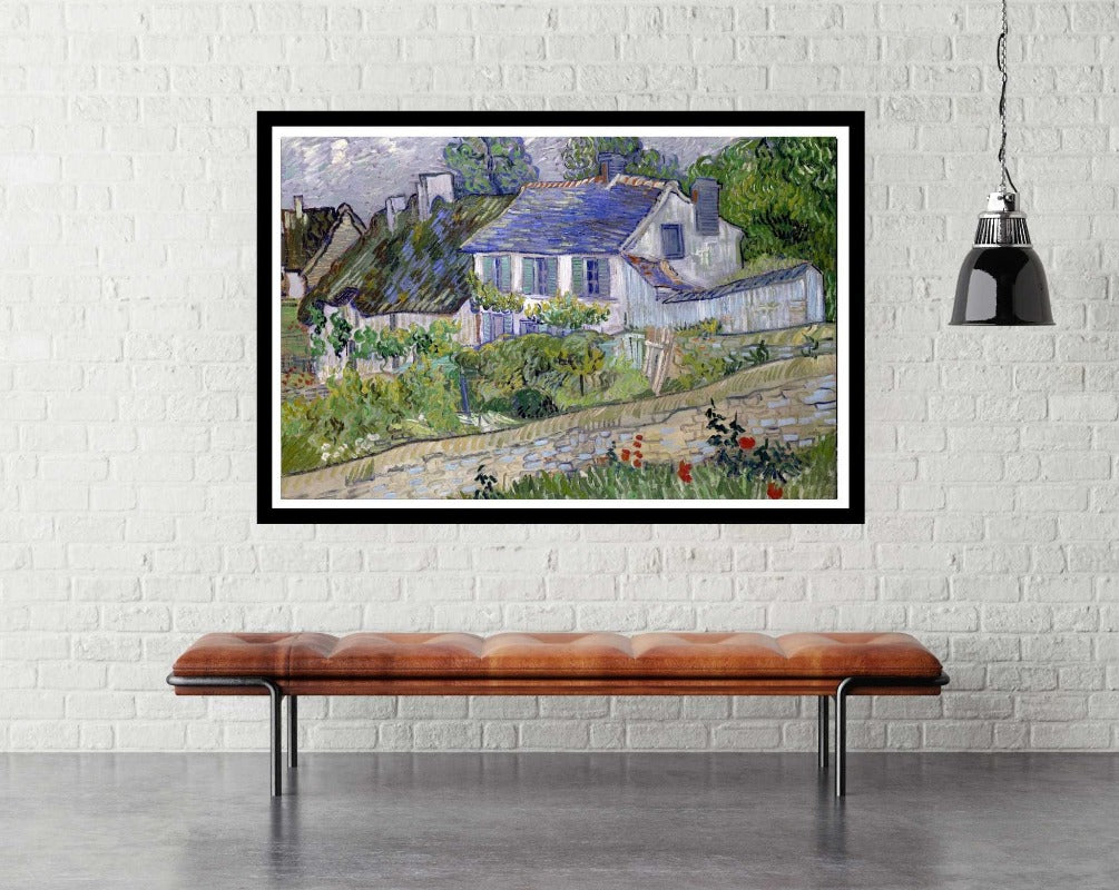 Vincent van Gogh's Houses at Auvers - room mockup - egoamo posters