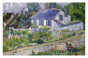 Vincent van Gogh's Houses at Auvers - egoamo posters