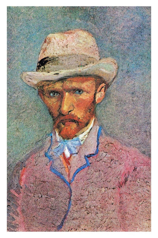 Vincent van Gogh's Self-Portrait with a Gray Straw Hat - egoamo posters