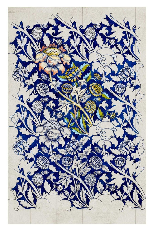 Watercolour for Printed Fabric Design Wey (1882-1883) - egoamo posters