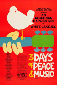 Woodstock - 3 Days of Peace & Music Poster - egoamo.co.za