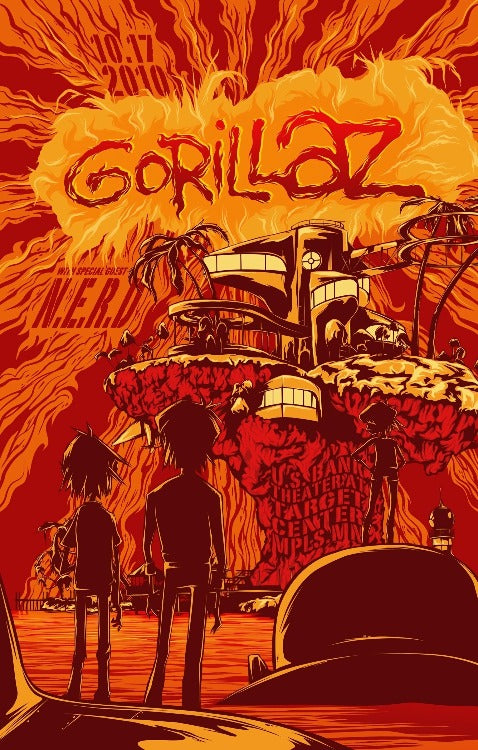 Gorillaz Concert Poster - egoamo.co.za