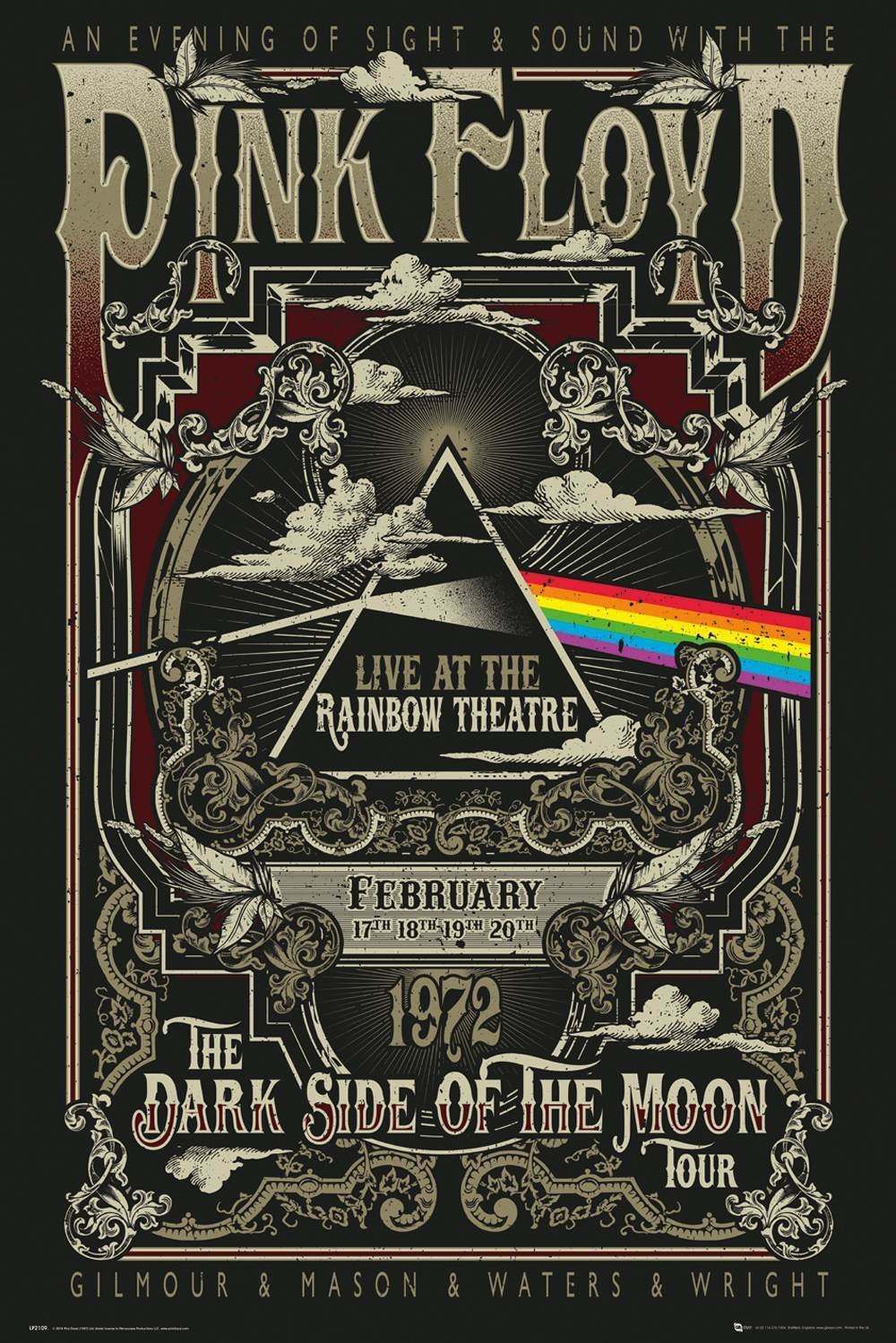 Pink Floyd - Rainbow Theatre - Poster - egoamo.co.za