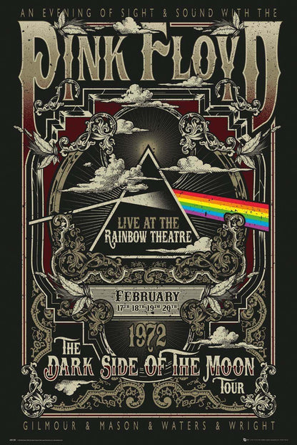 Pink Floyd - Rainbow Theatre - Poster - egoamo.co.za