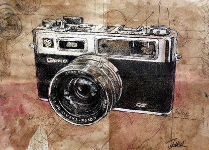 Loui Jover - Yashica Art Print - egoamo.co.za